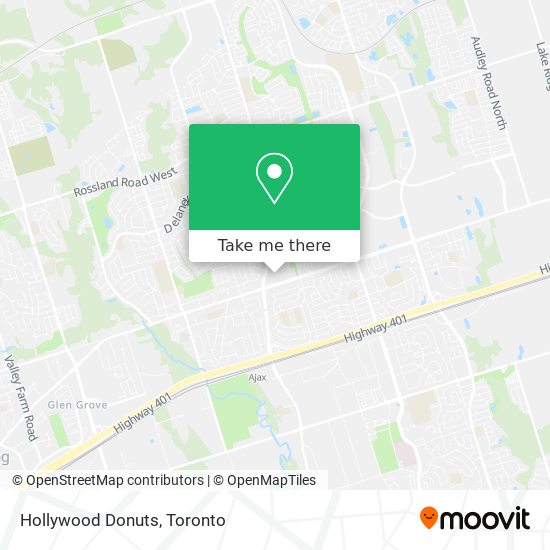 Hollywood Donuts map