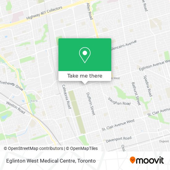 Eglinton West Medical Centre map