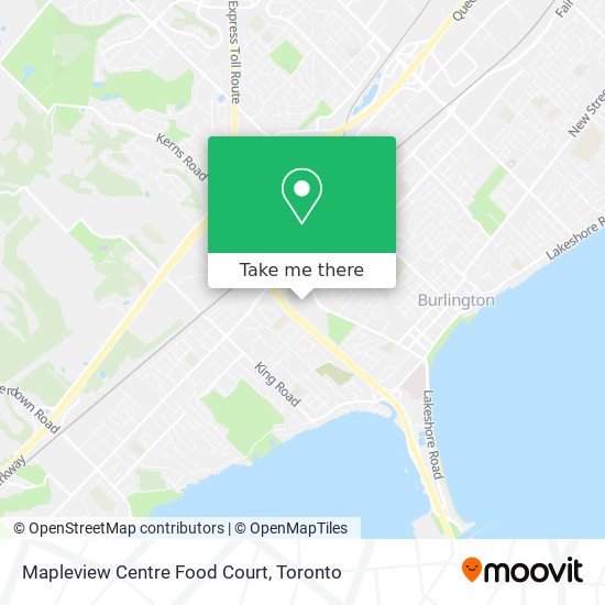 Mapleview Centre Food Court map