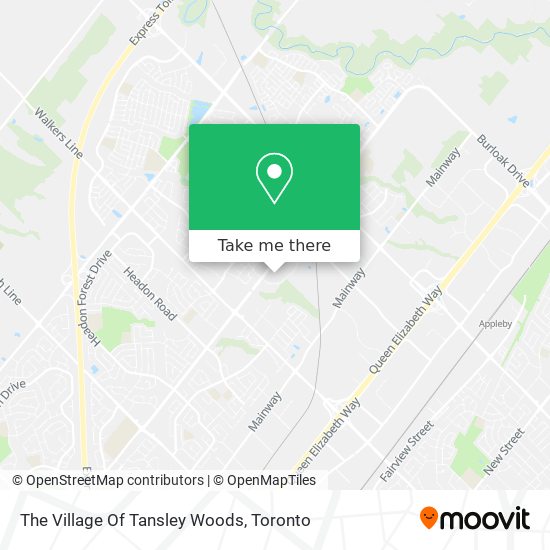 The Village Of Tansley Woods plan