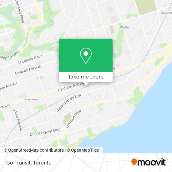 Go Transit map