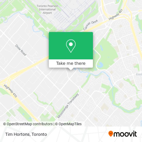 Tim Hortons map