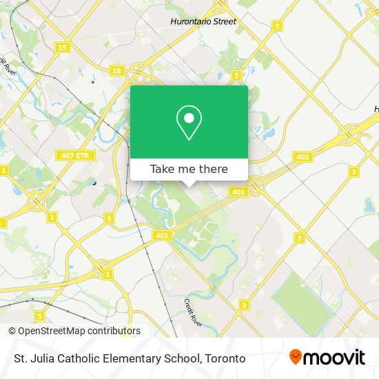 St. Julia Catholic Elementary School map