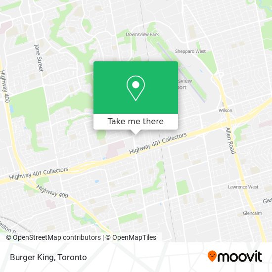 Burger King map