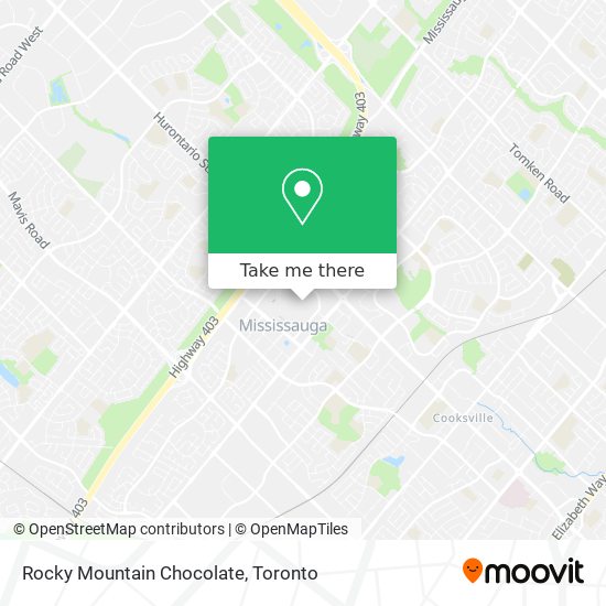 Rocky Mountain Chocolate map