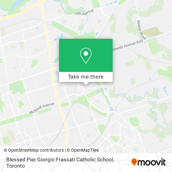 Blessed Pier Giorgio Frassati Catholic School map