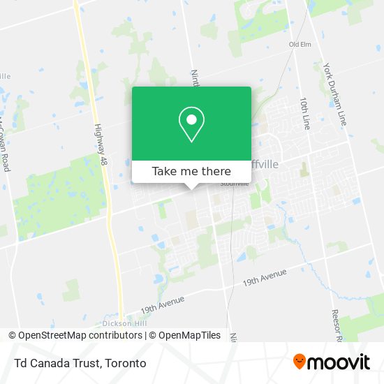 Td Canada Trust map