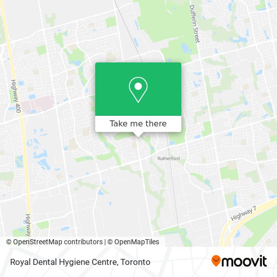 Royal Dental Hygiene Centre map