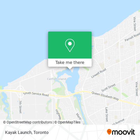 Kayak Launch map