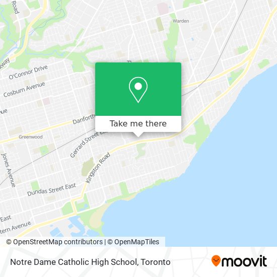 Notre Dame Catholic High School map
