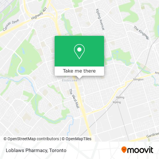 Loblaws Pharmacy map