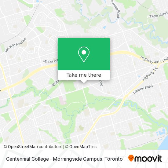 Centennial College - Morningside Campus map