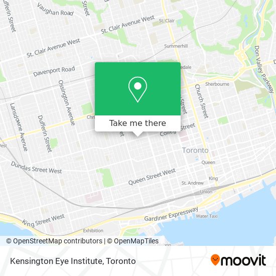 Kensington Eye Institute map