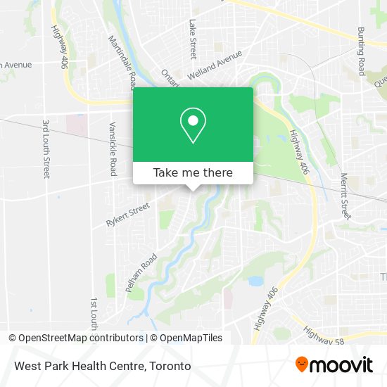 West Park Health Centre map