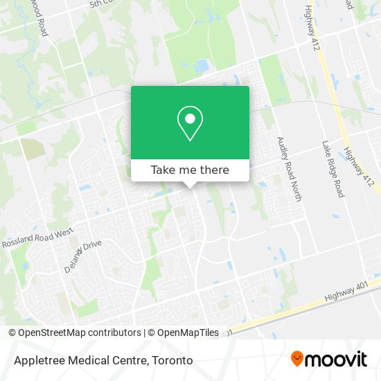 Appletree Medical Centre map