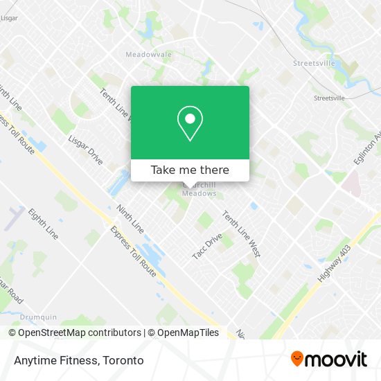 Anytime Fitness map