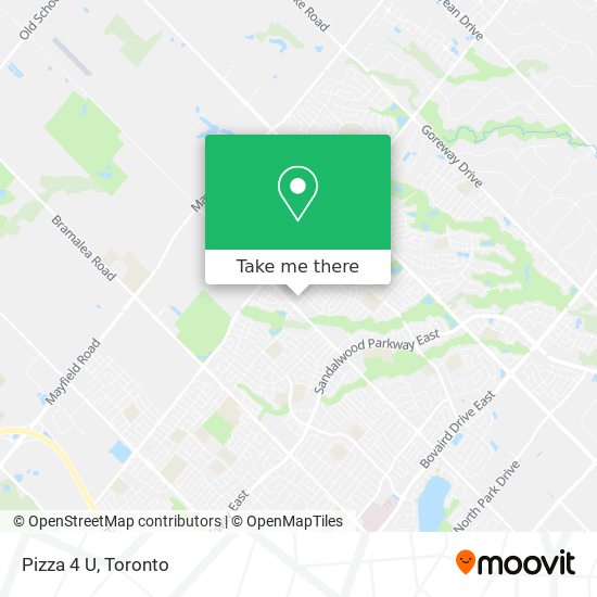 Pizza 4 U map