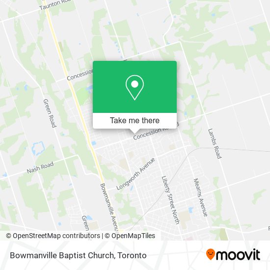 Bowmanville Baptist Church plan