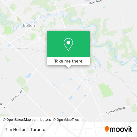 Tim Hortons map