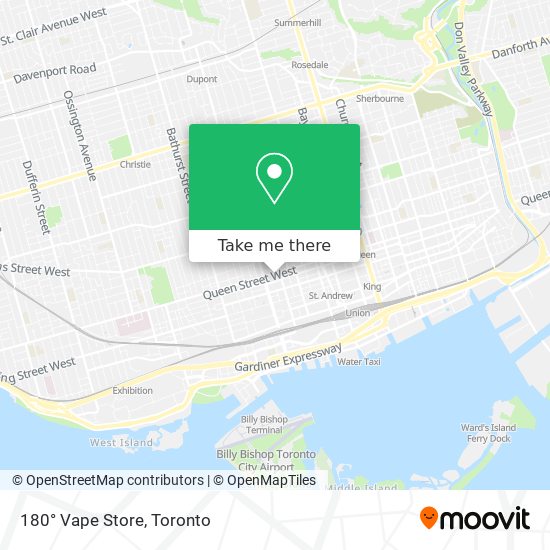 180° Vape Store map