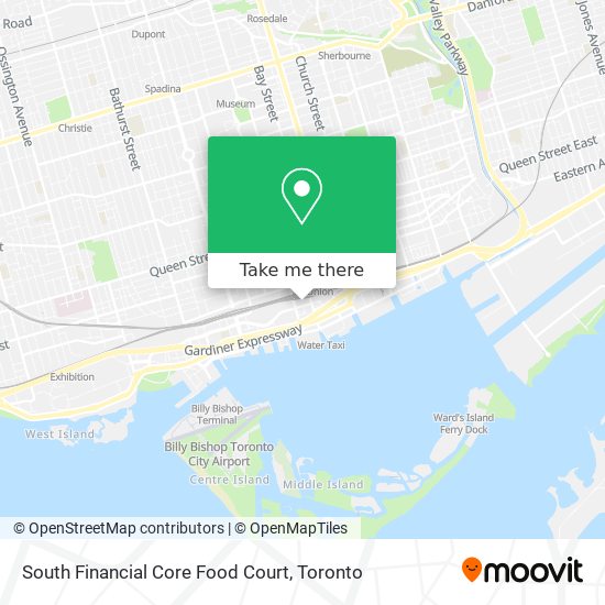 South Financial Core Food Court map