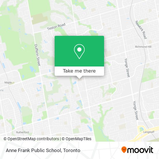 Anne Frank Public School map