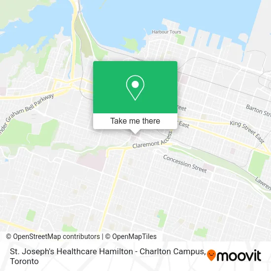 St. Joseph's Healthcare Hamilton - Charlton Campus map