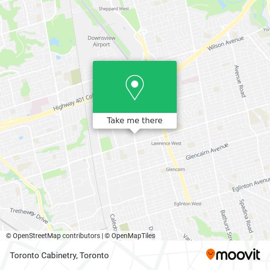 Toronto Cabinetry map