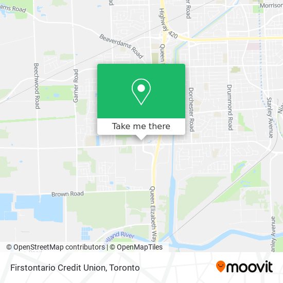 Firstontario Credit Union map