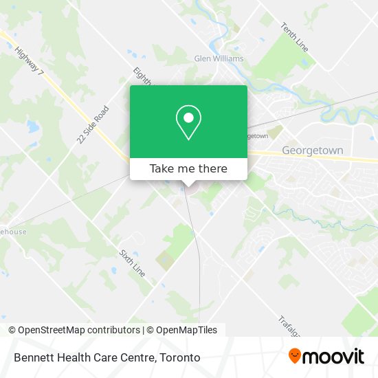 Bennett Health Care Centre map