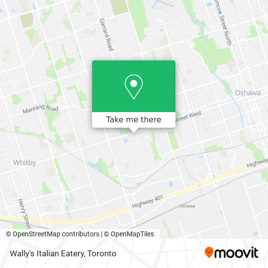 Wally's Italian Eatery map