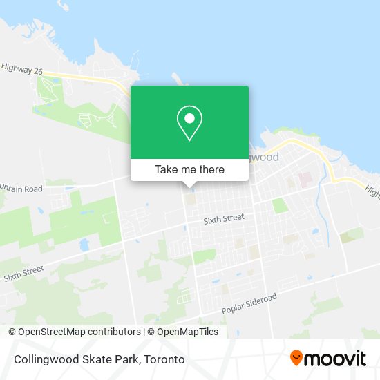 Collingwood Skate Park map