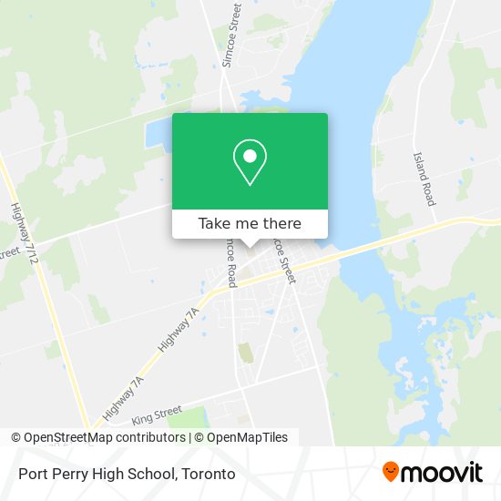 Port Perry High School map
