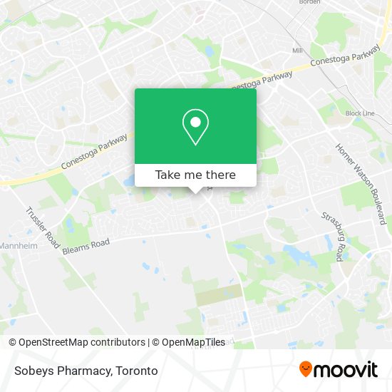 Sobeys Pharmacy map