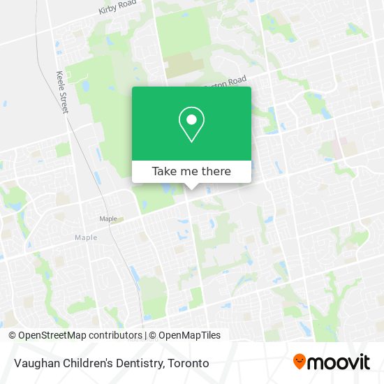 Vaughan Children's Dentistry map