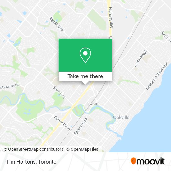 Tim Hortons map