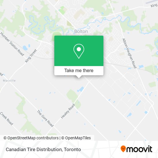 Canadian Tire Distribution map