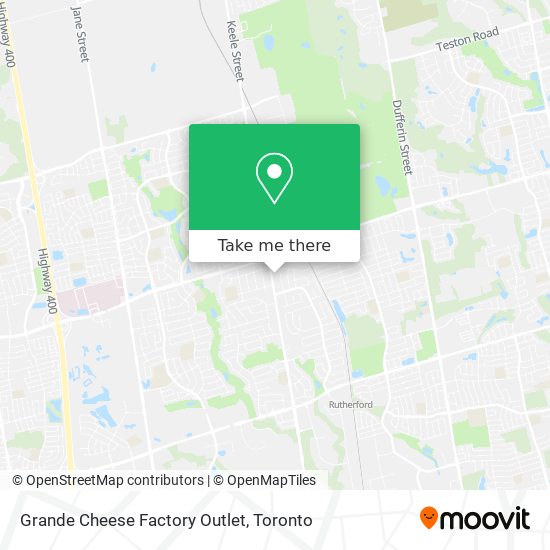 Grande Cheese Factory Outlet map