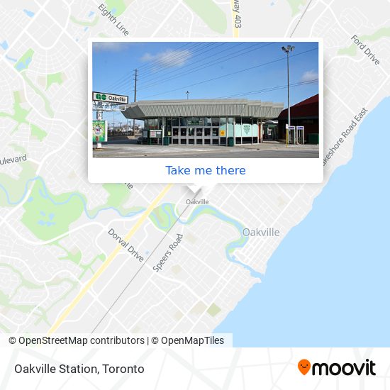 Oakville Station map