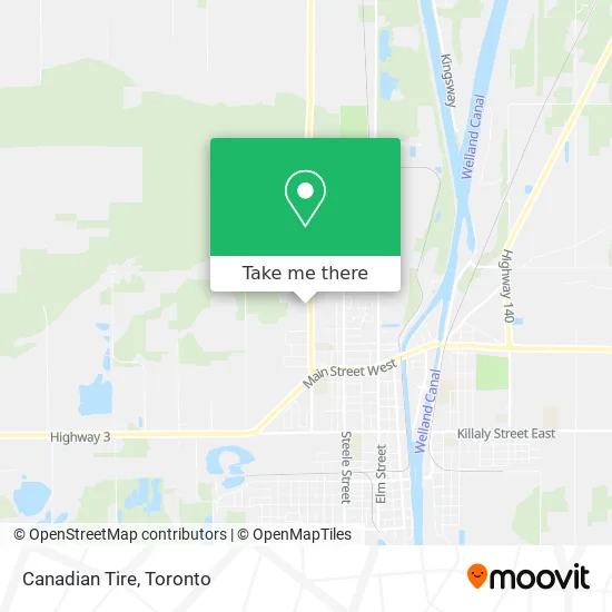 Canadian Tire map