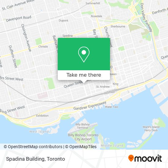 Spadina Building map