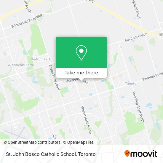 St. John Bosco Catholic School map