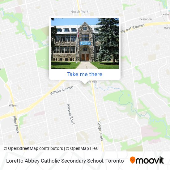 Loretto Abbey Catholic Secondary School map