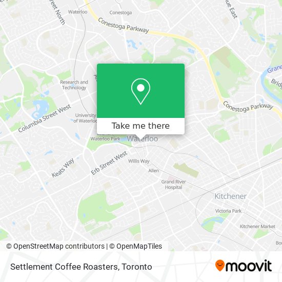Settlement Coffee Roasters map