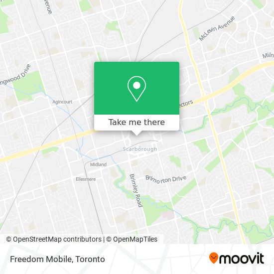 Freedom Mobile map