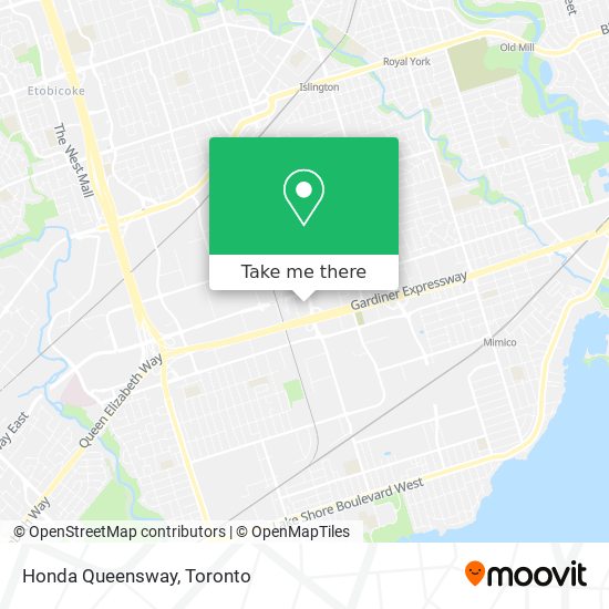 Honda Queensway map