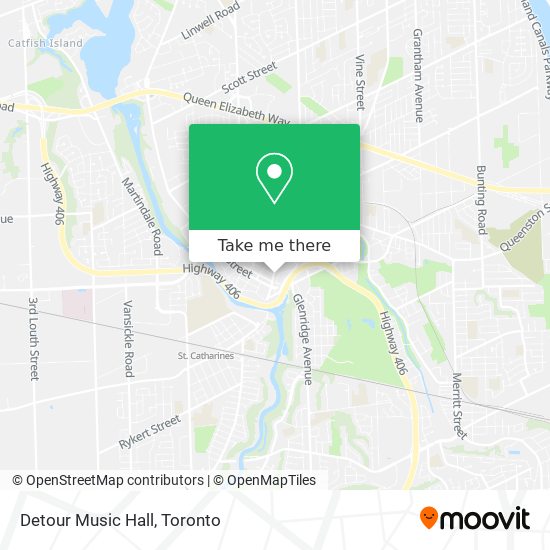 Detour Music Hall map