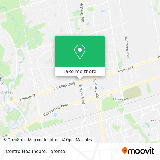 Centro Healthcare map