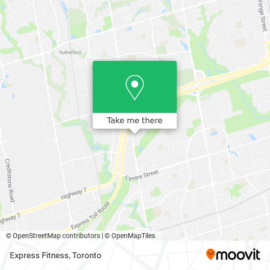 Express Fitness map