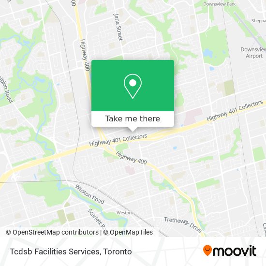 Tcdsb Facilities Services map